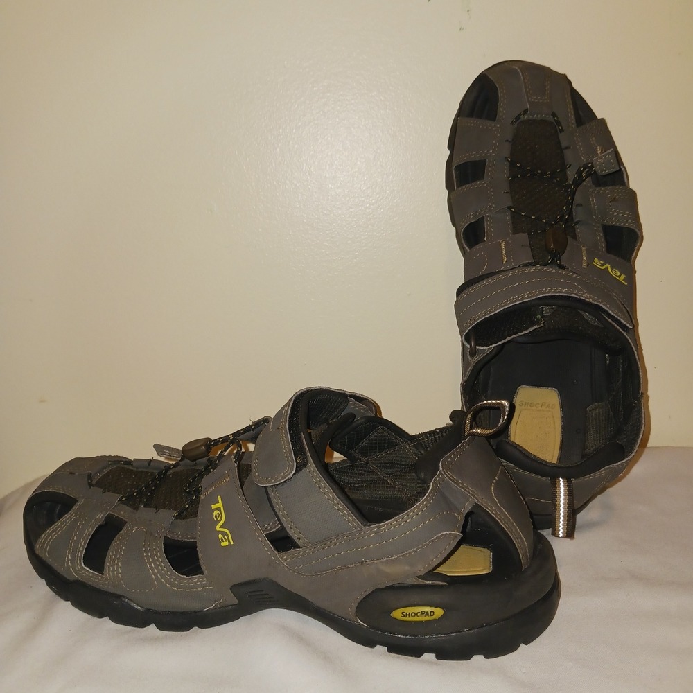 Teva Sport Hiking Forebay Water sandals Grey Closed Toe Sport Hiking ShocPad 11